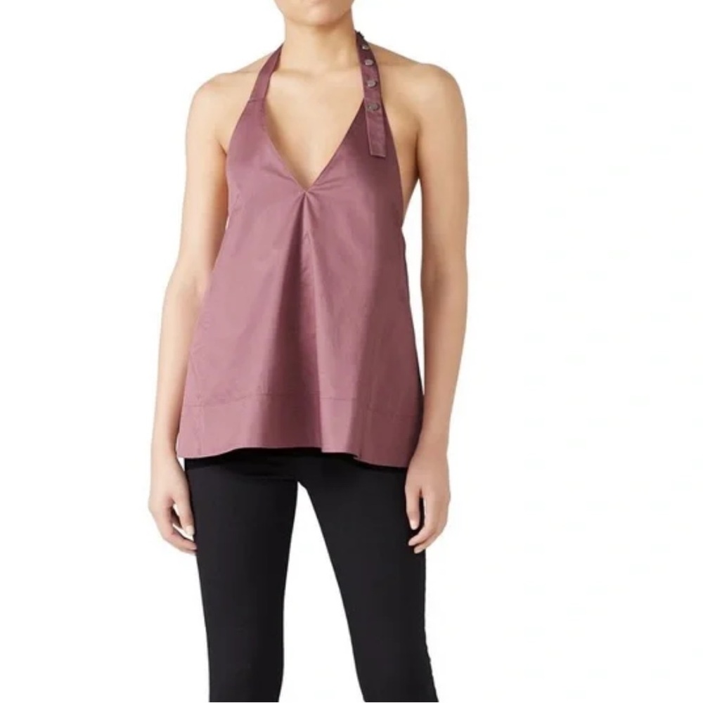 Tibi dusty rose halter top